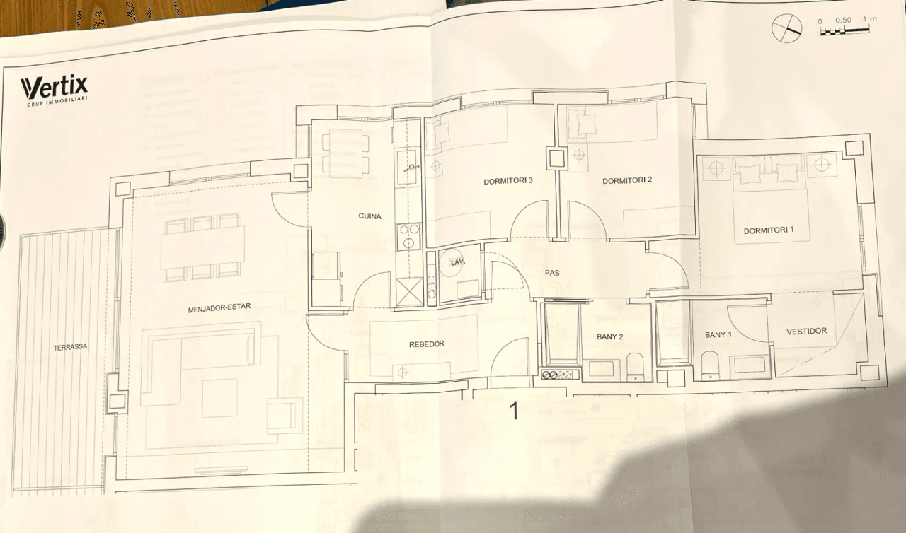 3 bedroom flat in La Plana (av. Sofia) with seaviews
