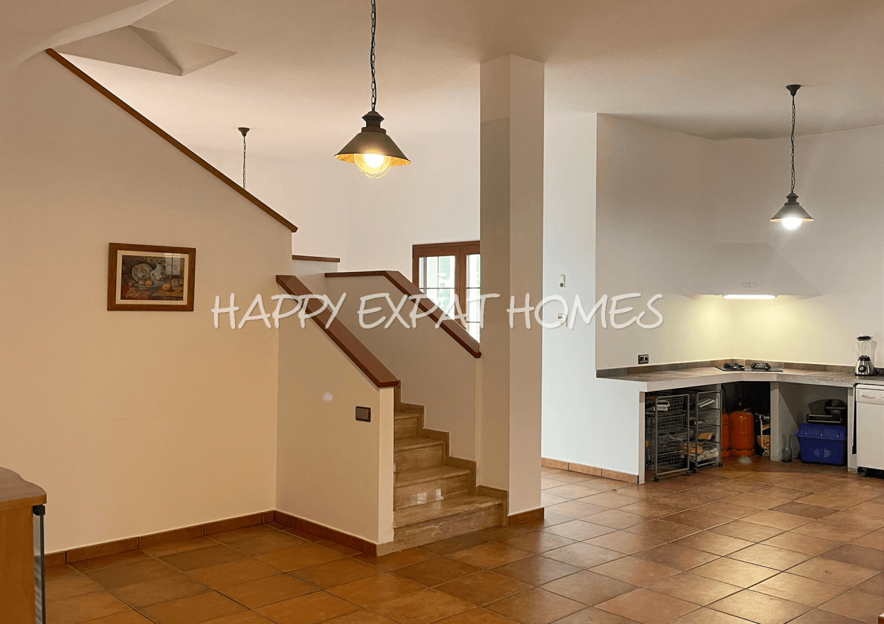 Large duplex house with pool