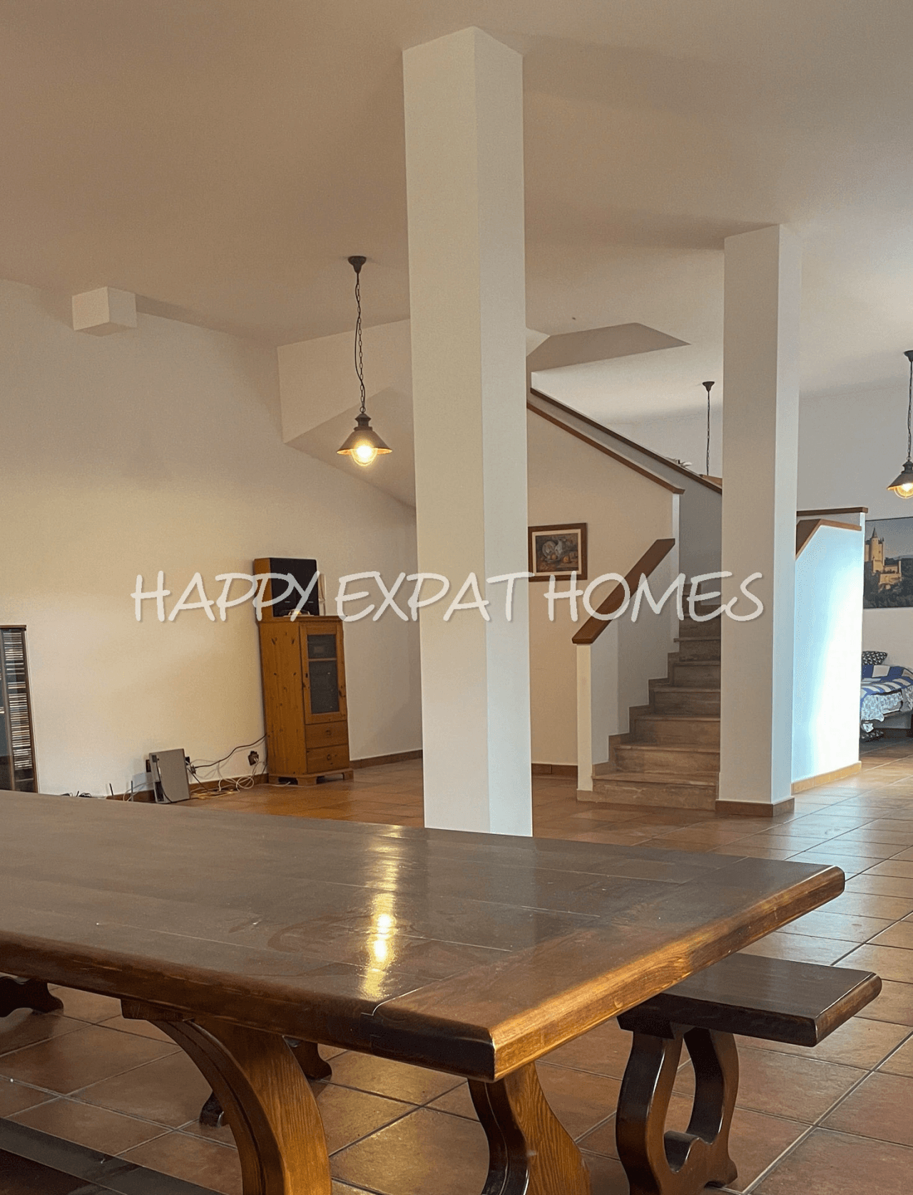 Large duplex house with pool