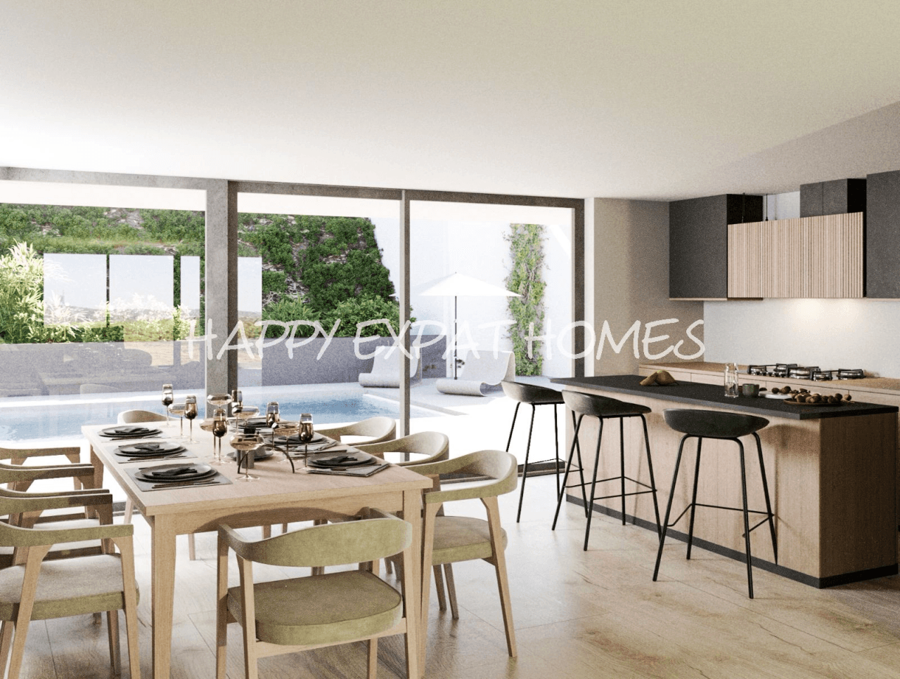 Unfinished Passive House  Villa with Pool & 3-Car Garage – Mas Alba