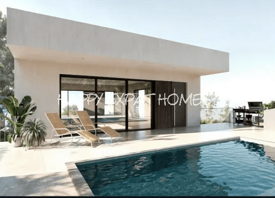 Unfinished Passive House  Villa with Pool & 3-Car Garage – Mas Alba