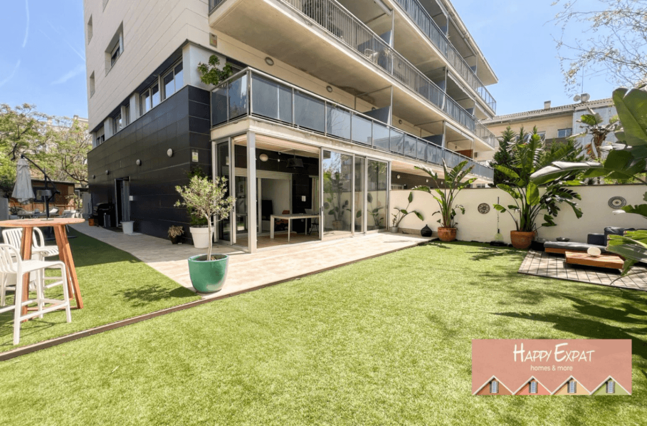 Uniek appartement in La Plana (Sitges) met 205m2 privé tuin