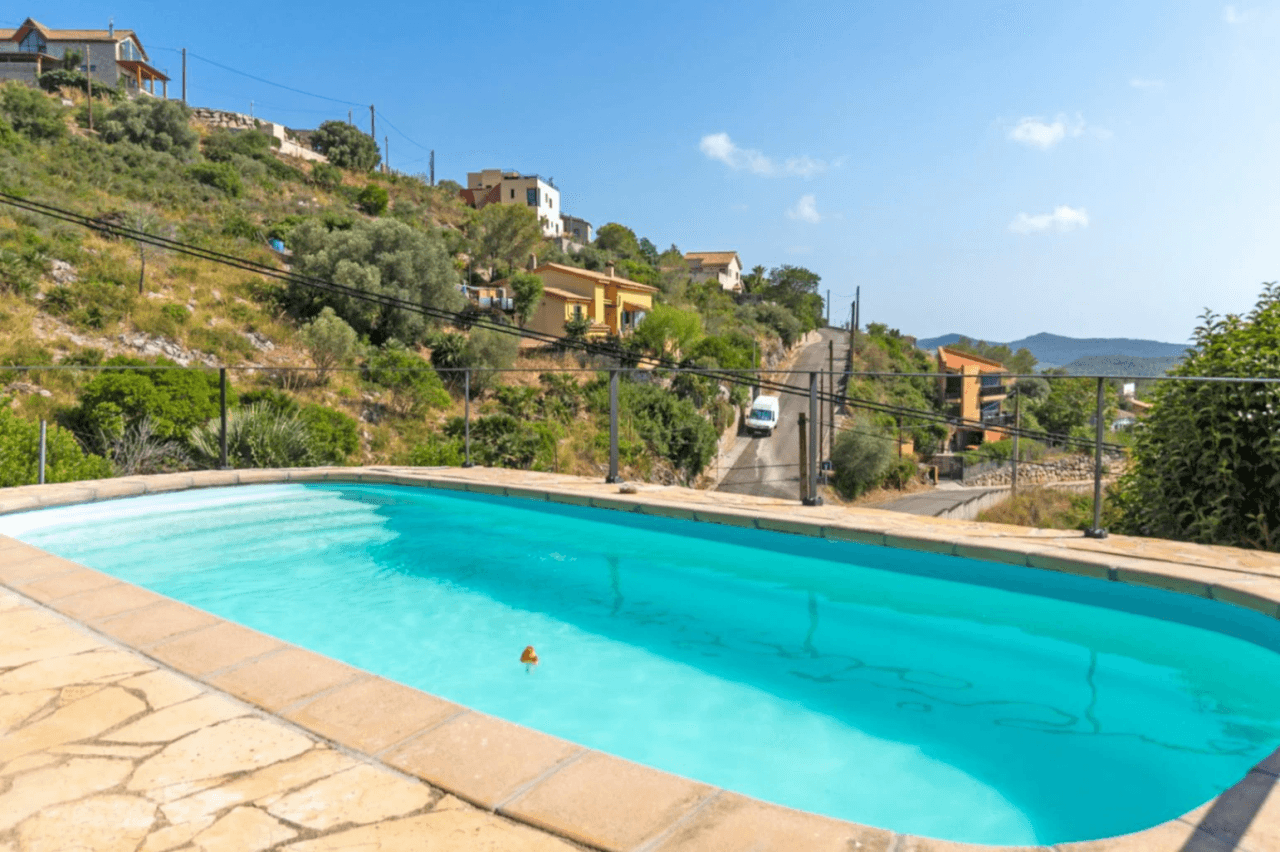 Charming country house with pool and sea views next to Plana Novella, surrounded by nature