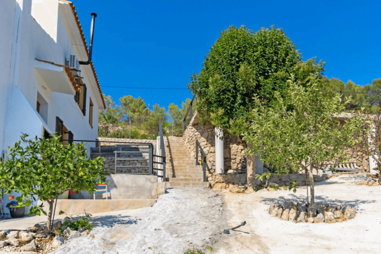 Charming country house with pool and sea views next to Plana Novella, surrounded by nature