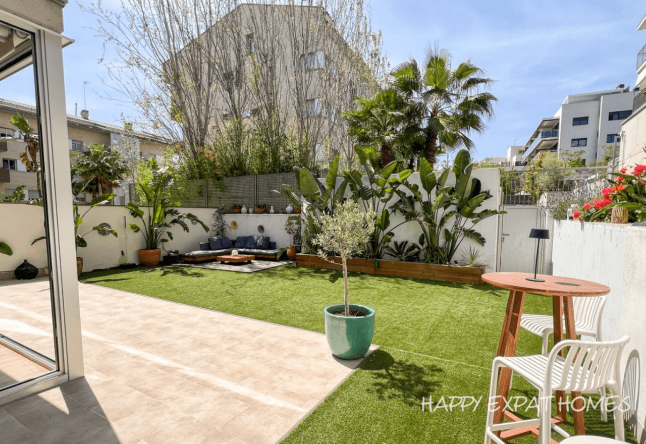 Uniek appartement in La Plana (Sitges) met 205m2 privé tuin