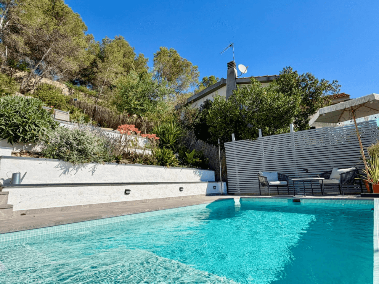 Villa with pool near Sitges close to schools, restaurants and stores