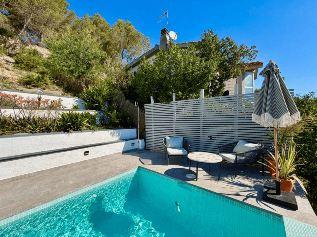 Villa with pool near Sitges close to schools, restaurants and stores