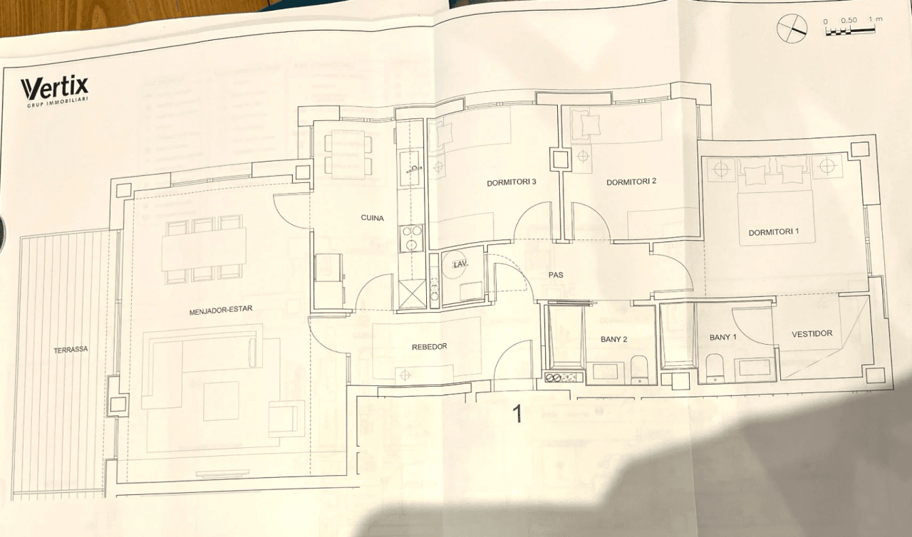 3 bedroom flat in La Plana (av. Sofia) with seaviews