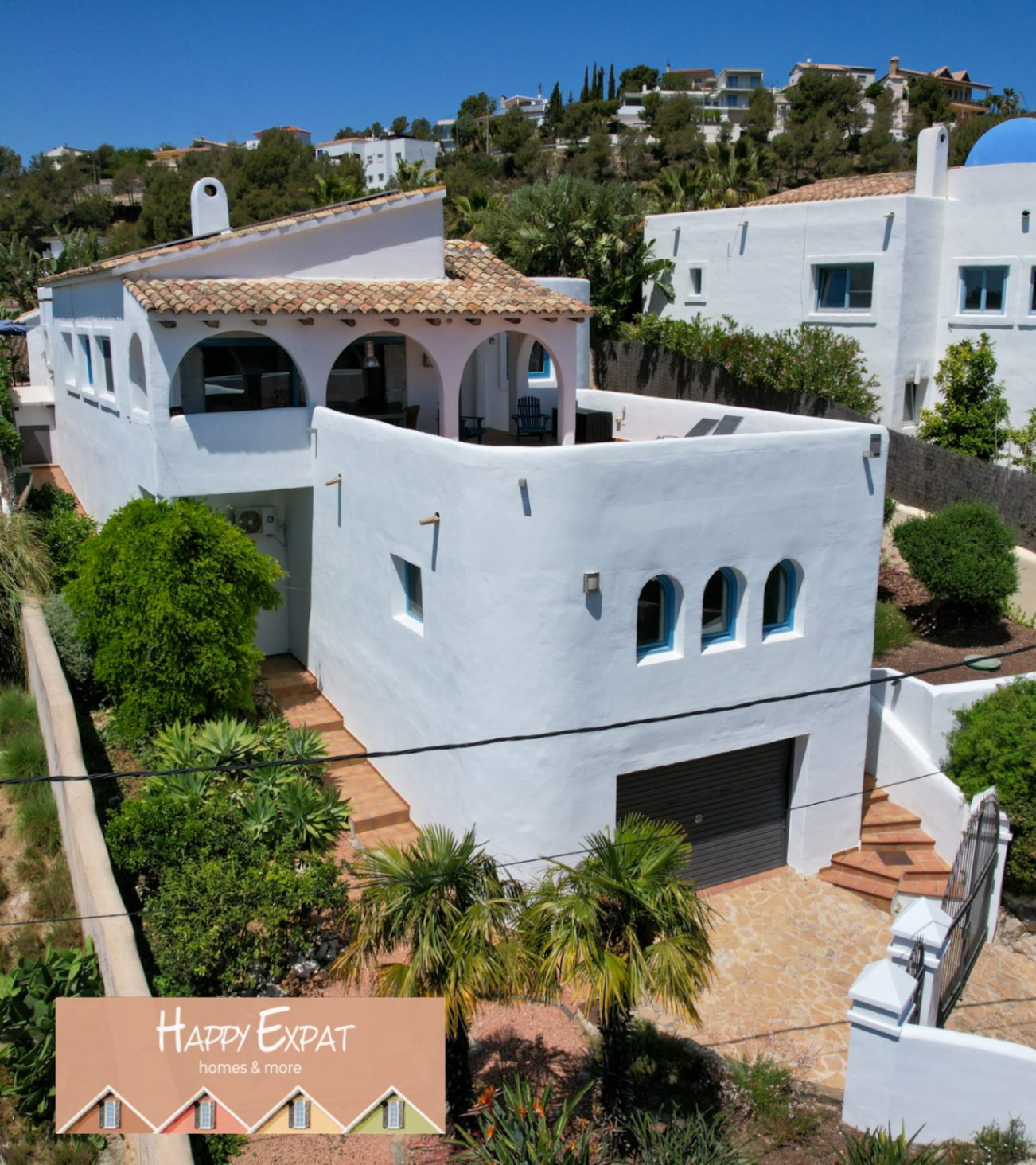 Villa im Georgeous-Ibiza-Stil in den Hügeln von Sitges