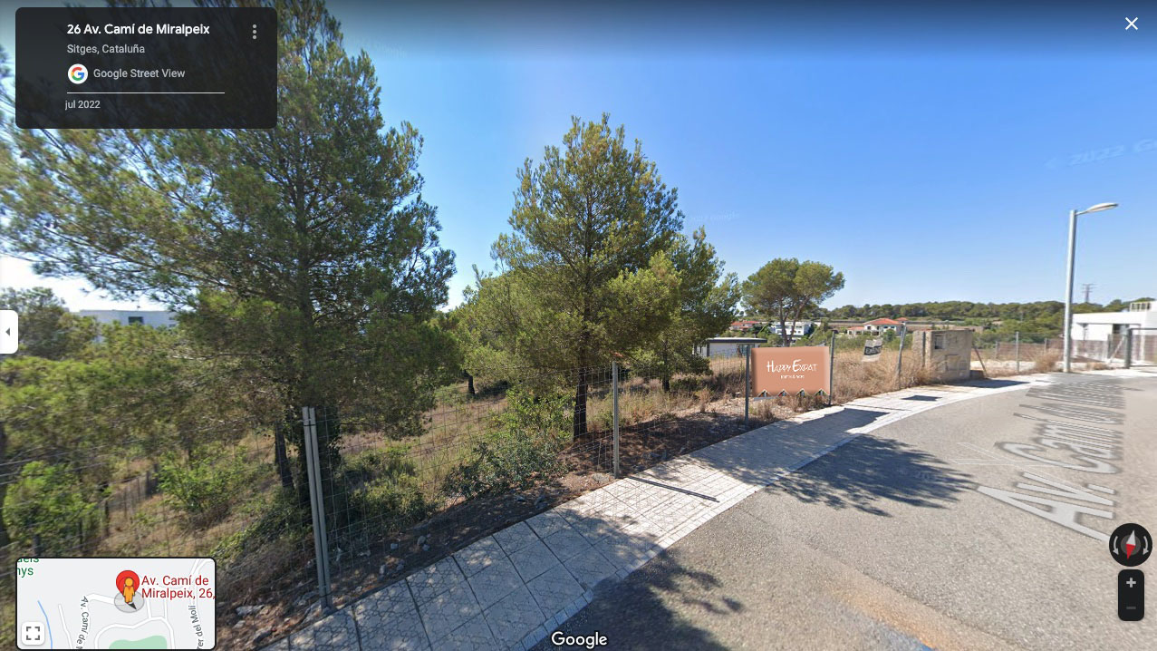Plot in the most exclusive part of Sitges